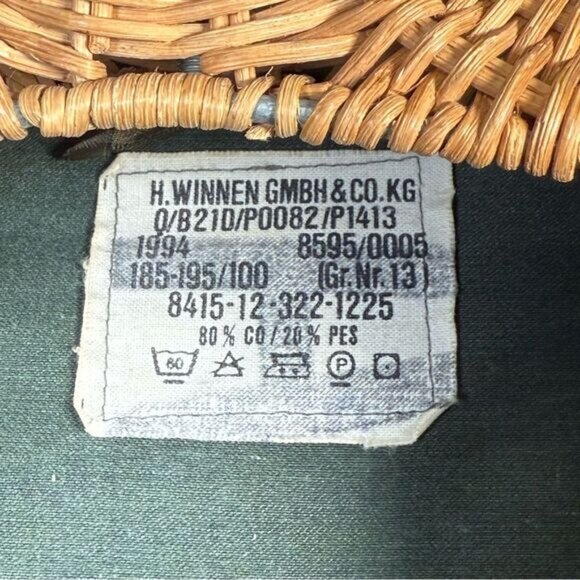 Vintage (1994) Hooded German Bundeswehr Flecktarn Camo Field Jacket Unisex XL - Picture 6 of 15